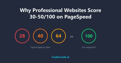 Why Professional Websites Score Poorly